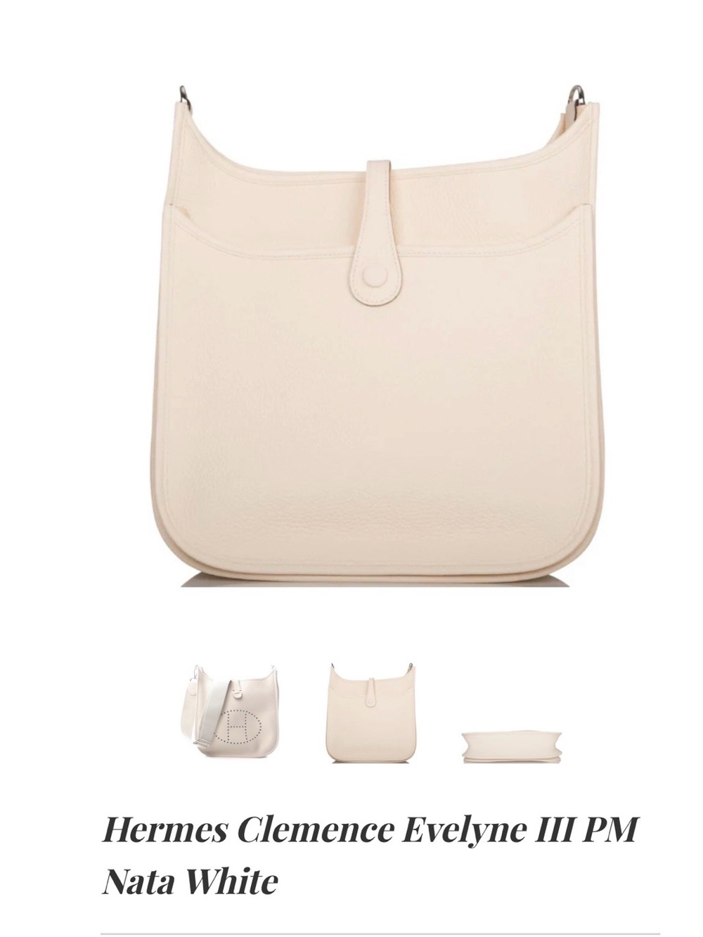 Hermes Nata Perforated H Evelyne III size 29 Crossbody Bag - Picture 2 of 2